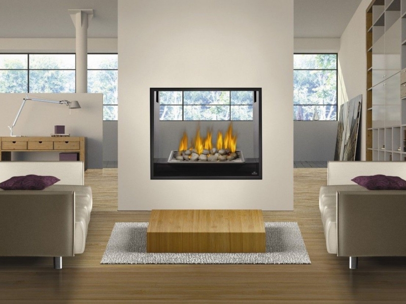 Çift Tarafı Açık Şömineler