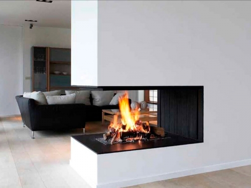 Üç Tarafı Açık Şömineler