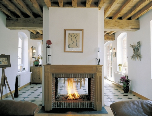 Çift Tarafı Açık Şömineler